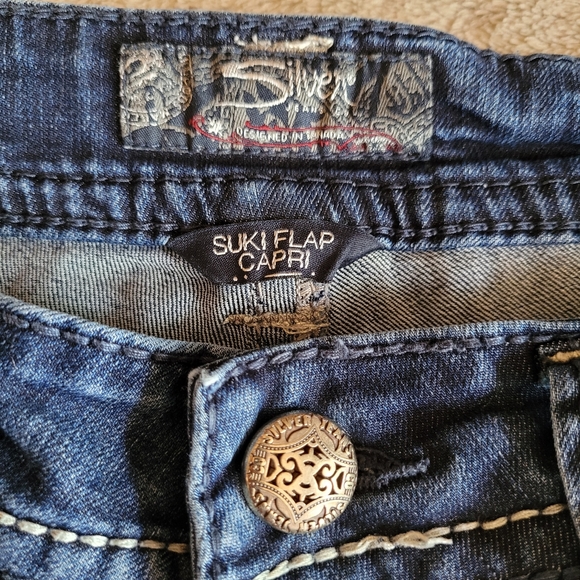 Silver Suki Flap Capri size 29 - Picture 8 of 10